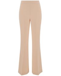 Twin Set - Light Flared Pants With Oval T Patch - Lyst