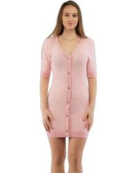 Moschino - Moschino Ribbed Knit Viscose Cardigan - Lyst