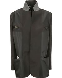 Sacai - Double-Faced Silk Cotton Jacket - Lyst