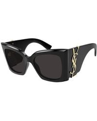 Saint Laurent - Saint Laurent Slm119Blaze002 Oversized Cat-Eye Sunglasses - Lyst
