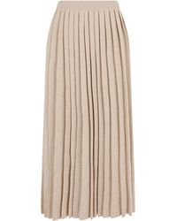 Fabiana Filippi - Pleated Long Skirt Virgin Wool - Lyst