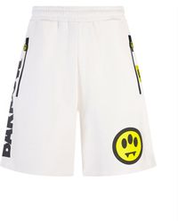 Barrow - Bermuda Shorts With Contrast Lettering Logo - Lyst
