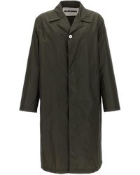 Jil Sander - Single-Breasted Nylon Twill Trench Coat - Lyst