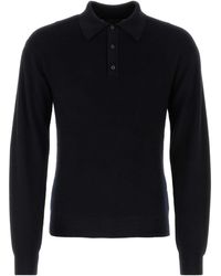 Prada - Cashmere Blend Polo Shirt - Lyst