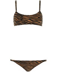 Lisa Marie Fernandez - Printed Stretch Nylon Bikini - Lyst