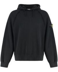 Stone Island - Cotton Hoodie (Cotton Jumpers - Lyst