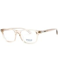 Polo Ralph Lauren - Eyeglasses Rectangle Full Rim, Shiny Transparent Light Tuape Frame And Clear Demo Lenses Lens Ph2280F6117 Sunglasses - Lyst