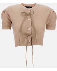 Simone Rocha - Cropped Cashmere Cardigan - Lyst