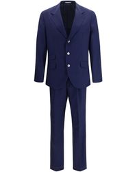 Brunello Cucinelli - Single-Breasted Suit With Peak Lapels - Lyst