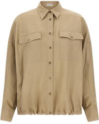 Brunello Cucinelli - Viscose Blouse - Lyst