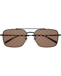 Gucci - Gg1957Sa Linea Institutional Logo Sunglasses - Lyst