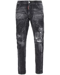 DSquared² - Stretch Denim Blend Tidy Biker Jeans - Lyst