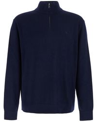 Calvin Klein - Calvin Klein Half-Zip Merino Wool Sweater - Lyst