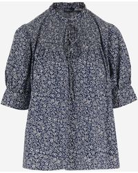 Ralph Lauren - Cotton Shirt With Floral Pattern - Lyst