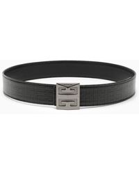 Givenchy - Reversible 4g Belt In Coated And Canvas - Lyst