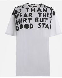 Maison Margiela - Cotton T-shirt With All-over Contrasting Print - Lyst