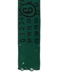 MM6 by Maison Margiela - Virgin Wool Scarf Cotton - Lyst