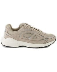 Dior - B30 Logo Patch Lace-Up Sneakers - Lyst