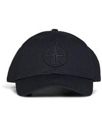 Stone Island - Cotton Rep Embroidered Baseball Cap - Lyst