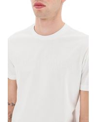 Emporio Armani - Cotton T-Shirt With Jacquard Logo - Lyst
