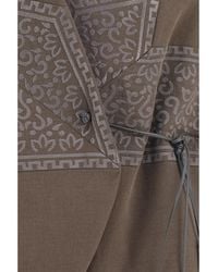 Giorgio Armani - Vest Washed Silk And Virgin Wool Coat - Lyst