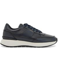 BOSS - Ergonomic Sneakers Jace_Runn_Bu Leather - Lyst