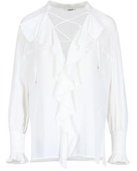 The Seafarer - Shirt With Ruffles - Lyst