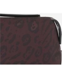 Pinko - Toiletry Bag With Animal Print Nylon Accessory - Lyst