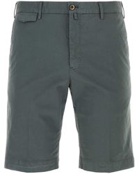 PT01 - Stretch Cotton Bermuda Shorts - Lyst