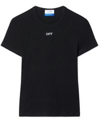 Off-White c/o Virgil Abloh - Off Stamp Rib Basic Tee - Lyst
