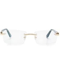 Cartier - Cartier Eyewear Ct0287O Rimless Metal Frame Eyeglasses - Lyst
