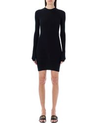 Balenciaga - Crewneck Mini Dress - Lyst