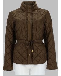 MICHAEL Michael Kors - Quilted Belted Jacket Polyester Trench & Raincoats - Lyst