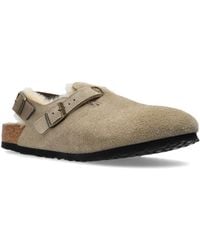 Birkenstock - Tokio Shearling Suede Mules Shoes Loafers & Sandals - Lyst