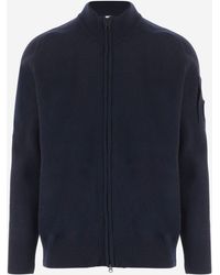 C.P. Company - Knit Zip Sweater Wool-Blend - Lyst