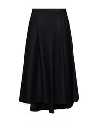 Ami Paris - A-Line Maxi Skirt Wool Virgin - Lyst