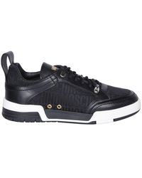 Moschino - Logo Jacquard Lace-up Sneakers - Lyst