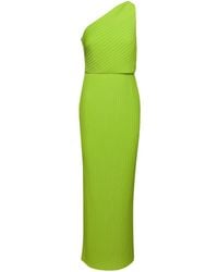 Solace London - Adira Plissé Chiffon Maxi Dress - Lyst