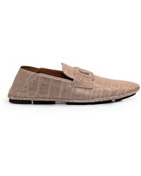 Dolce & Gabbana - Leather Driver Loafer - Lyst