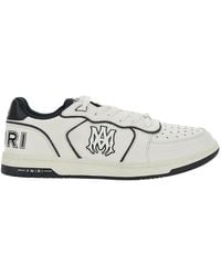 Amiri - Newport Sneakers Low Top With Logo Patch On The Side And Contrasting Heel Leather Lettering For - Lyst