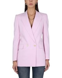 McQueen - Double-Breasted Outerwear Jacket For - Lyst