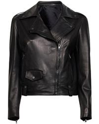 Salvatore Santoro - Plongé Nappa Leather Biker Jacket - Lyst