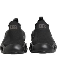 Dolce & Gabbana - Slip On Wave Low Top Sneakers Shoes Polyester Viscose - Lyst