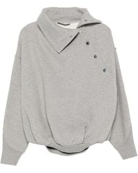 Sportmax - Asymmetric Press-Stud Sweatshirt - Lyst
