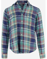 Ralph Lauren - Cotton Shirt With Check Pattern - Lyst