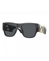 Versace - Sunglasses Square Full Rim, Frame And Dark Lens Ve4403Gb1-87 - Lyst