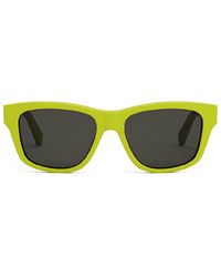 Celine - Sunglasses Square Full Rim, Neon Frame And Smoke Lens Cl40249U39A - Lyst