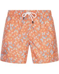 Fedeli - Swim Shorts With Butterfly Print - Lyst