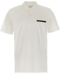 Berluti - Leather Tab Polo Shirt - Lyst