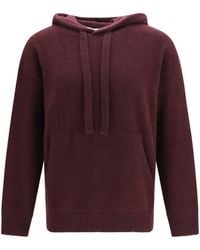 Laneus - Cashmere And Silk Hooded Sweater - Lyst